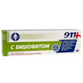 911 С бишофитом, гель-бальзам для тела при боли в суставах и мышцах, 100 мл | интернет-аптека Farmaco.ua