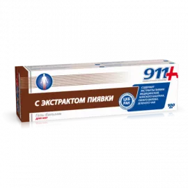 911 З екстрактом п'явки гель-бальзам для ніг, 100 мл | интернет-аптека Farmaco.ua