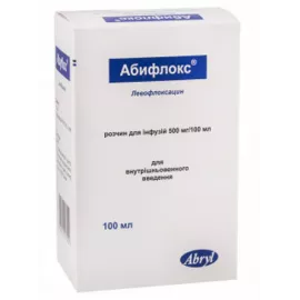 Абифлокс, раствор для инфузий, флакон 100 мл, 500 мг/100 мл, №1 | интернет-аптека Farmaco.ua