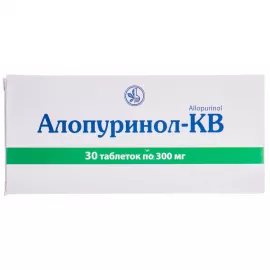 Алопуринол-КВ, таблетки, 300 мг, №30 | интернет-аптека Farmaco.ua