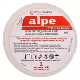 Alpe Family Rollfix, пластырь, бумажный, 12.5 мм х 4.5 м, №1 | интернет-аптека Farmaco.ua