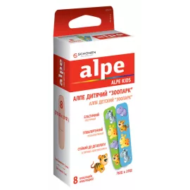 Alpe Зоопарк, пластырь, детский, 76 х 19 мм, №8 | интернет-аптека Farmaco.ua