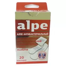 Alpe, пластырь, прозрачный, антибактериальный, с ионами серебра, разные размеры, №20 | интернет-аптека Farmaco.ua