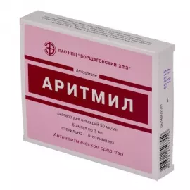 Аритмил, раствор для инъекций, 150 мг/3 мл, №5 | интернет-аптека Farmaco.ua