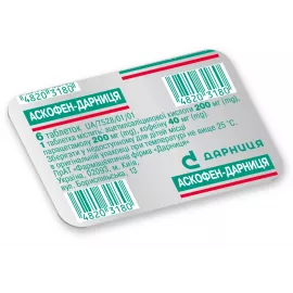 Аскофен-Дарниця, таблетки, №6 | Farmaco.ua Аскофен-Дарниця, таблетки, №6 | интернет-аптека Farmaco.ua