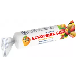Аскорбинка-КВ, таблетки, со вкусом манго, №10 | интернет-аптека Farmaco.ua