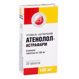 Атенолол, таблетки, 100 мг, №20 (10х2) | интернет-аптека Farmaco.ua