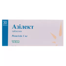 Азилект, таблетки, 1 мг, №30 (10х3) | интернет-аптека Farmaco.ua