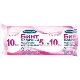 Белоснежка, бинт марлевый, нестерильный, 5 м х 10 см | интернет-аптека Farmaco.ua