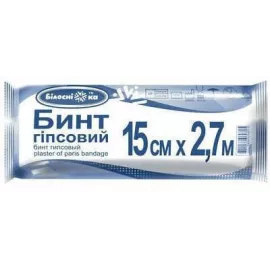 Белоснежка, бинт гипсовый, 15 см х 2.7 м | интернет-аптека Farmaco.ua