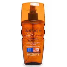 Биокон Африканская Аргана, масло для интенсивного загара, SPF 10, 160 мл | интернет-аптека Farmaco.ua
