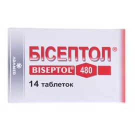 Бисептол®, таблетки, 400 мг/80 мг, №14 | интернет-аптека Farmaco.ua