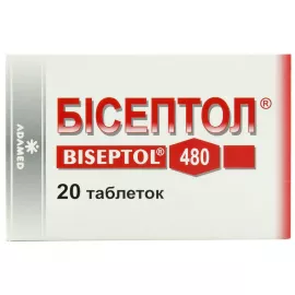 Бисептол®, таблетки, 400 мг/80 мг, №20 | интернет-аптека Farmaco.ua
