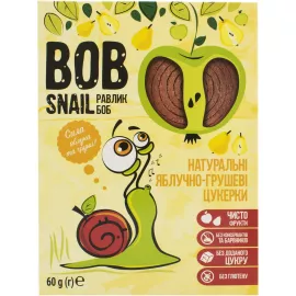 Bob Snail, конфеты натуральные, с яблоком и грушей, 60 г | интернет-аптека Farmaco.ua