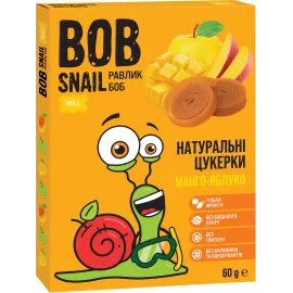 Bob Snail, цукерки натуральні, яблуко-манго, 60 г | интернет-аптека Farmaco.ua