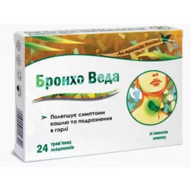 Бронхо Веда, льодяники трав'яні, зі смаком лимону, №24 | интернет-аптека Farmaco.ua