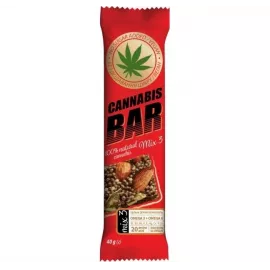 Cannabis Bar Ореховый микс + Семена каннабиса, батончик-мюсли, 40 г | интернет-аптека Farmaco.ua