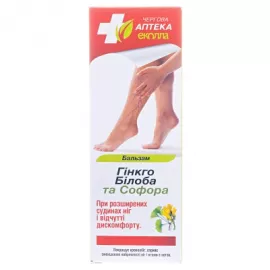 Дежурная Аптека Гинкго билоба и софора, бальзам для ног, 50 г | интернет-аптека Farmaco.ua