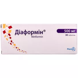 Діаформін, 500 мг, №30 | интернет-аптека Farmaco.ua