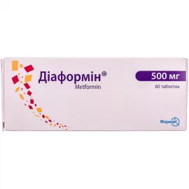 Діаформін, 500 мг, №60 | интернет-аптека Farmaco.ua