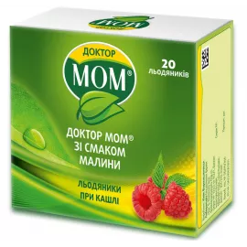 Доктор Мом®, леденцы, со вкусом малины, №20 | интернет-аптека Farmaco.ua