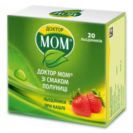Доктор Мом®, льодяники, зі смаком полуниці, №20 | интернет-аптека Farmaco.ua