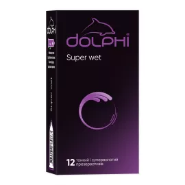 Dolphi Super Wet, презервативы латексные, тонкие и супервлажные, №12 | интернет-аптека Farmaco.ua