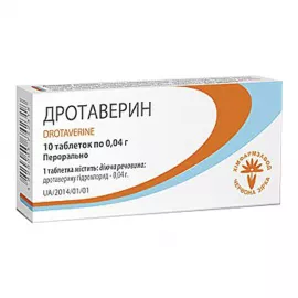 Дротаверин, таблетки, 0.04 г, №10 (10х1) | Farmaco.ua Дротаверин, таблетки, 0.04 г, №10 (10х1) | интернет-аптека Farmaco.ua