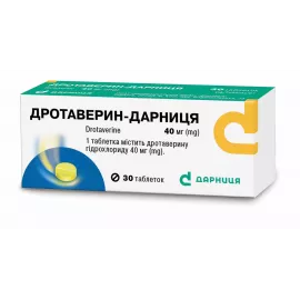 Дротаверин-Дарниця, таблетки, 40 мг, №30 (10х3) | интернет-аптека Farmaco.ua