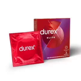 Durex Elite, презервативи, тонкі з додатковою змазкою, №3 | интернет-аптека Farmaco.ua