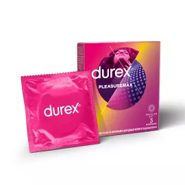 Durex Pleasuremax, презервативи рельєфні/ребристі з крапковою структурою, №3 | интернет-аптека Farmaco.ua