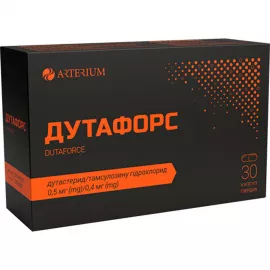 Дутафорс, капсули тверді, 0.5 мг/0.4 мг, №30 (6х5) | интернет-аптека Farmaco.ua