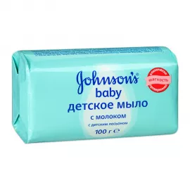 Johnson's Baby, мило дитяче, з молоком, 100 г | интернет-аптека Farmaco.ua