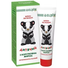 Elixir с Борсучьим жиром, крем-бальзам детский, туба 75 мл | интернет-аптека Farmaco.ua