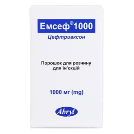 Эмсеф 1000, порошок для раствора для инъекций, 1000 мг, №1 | интернет-аптека Farmaco.ua