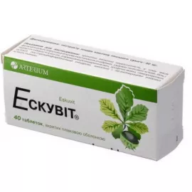 Ескувіт, таблетки вкриті оболонкою, 0.04 г, №40 | интернет-аптека Farmaco.ua