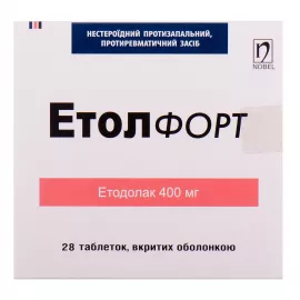 Етол Форт, таблетки вкриті оболонкою, 400 мг, №28 | интернет-аптека Farmaco.ua
