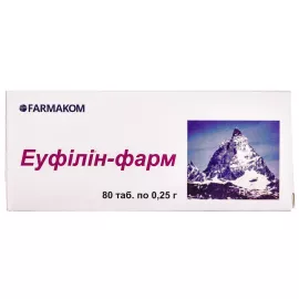 Еуфілін-Фарм, капсули 0.25 г, №80 | интернет-аптека Farmaco.ua
