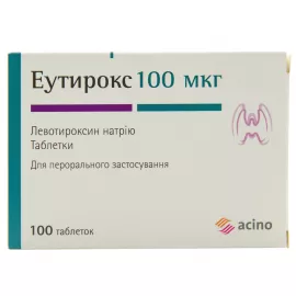 Эутирокс, таблетки, 100 мкг, №100 | Farmaco.ua Эутирокс, таблетки, 100 мкг, №100 | интернет-аптека Farmaco.ua