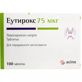 Эутирокс®, таблетки, 75 мкг, №100 | Farmaco.ua Эутирокс®, таблетки, 75 мкг, №100 | интернет-аптека Farmaco.ua