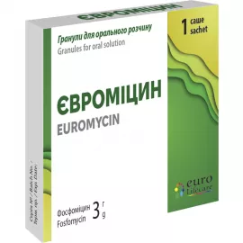 Евромицин, гранулы для орального раствора, саше 3 г, №1 | интернет-аптека Farmaco.ua
