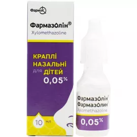 Фармазолин®, капли назальные, флакон 10 мл, 0.05% | интернет-аптека Farmaco.ua