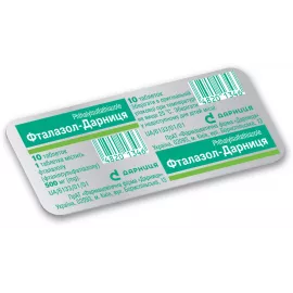 Фталазол-Дарниця, таблетки, 0.5 г, №10 | интернет-аптека Farmaco.ua