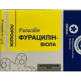 Фурацилин, порошок для приготовления раствора, пакет 1 г, №10 | интернет-аптека Farmaco.ua