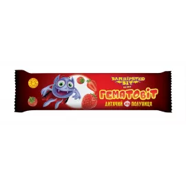 Гематовит с альбумином, с витамином С и ягодами клубники, для детей с 3-х лет, 40 г | интернет-аптека Farmaco.ua