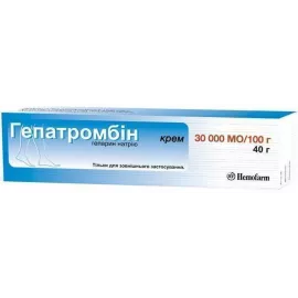 Гепатромбін, крем, 30000 МО/100 г, туба 40 г | интернет-аптека Farmaco.ua