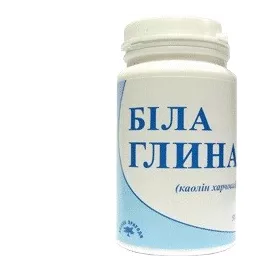 Глина Белая, коалин пищевой, капсулы 0.35 г, №90 | интернет-аптека Farmaco.ua