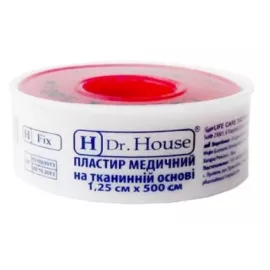 H Dr. House, пластырь, на нетканной основе, пластиковая упаковка, 1.25 см x 500 см, №1 | интернет-аптека Farmaco.ua