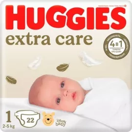 Huggies Extra Care, подгузники детские, размер 1, №22 | интернет-аптека Farmaco.ua