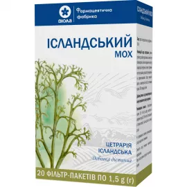 Исландский мох, фиточай, фильтр-пакет, 1.5 г, №20 | интернет-аптека Farmaco.ua